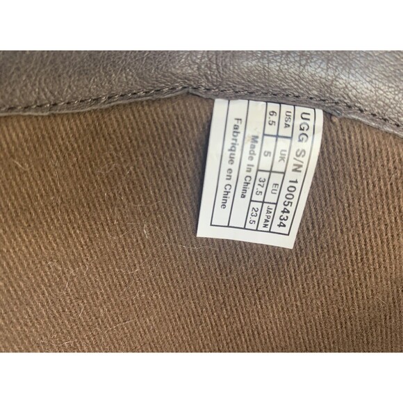 Women's UGG  1005434 Seldon Suede Leather Knee High Boots Brown 6.5 Stout - Picture 7 of 7